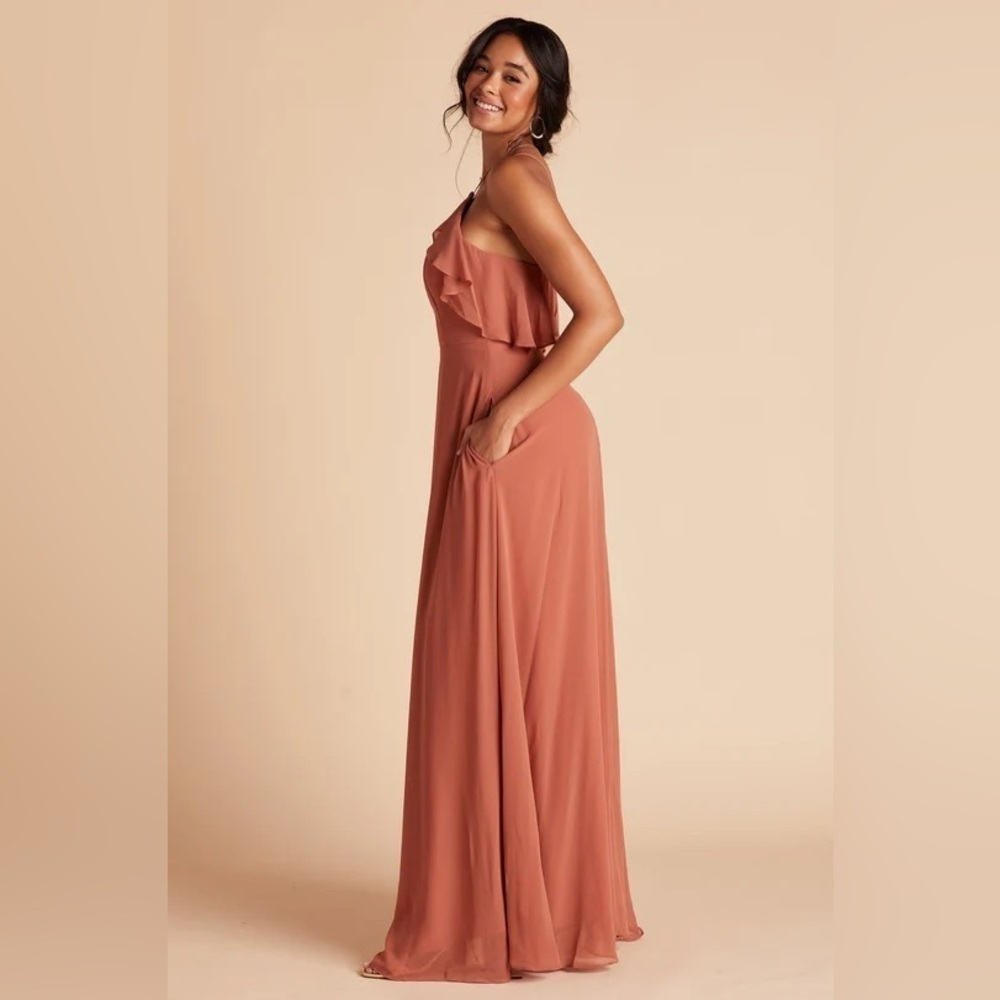 Birdy Grey JULES Dress - Chiffon Terracotta, Size XS NWT - Picture 6 of 7
